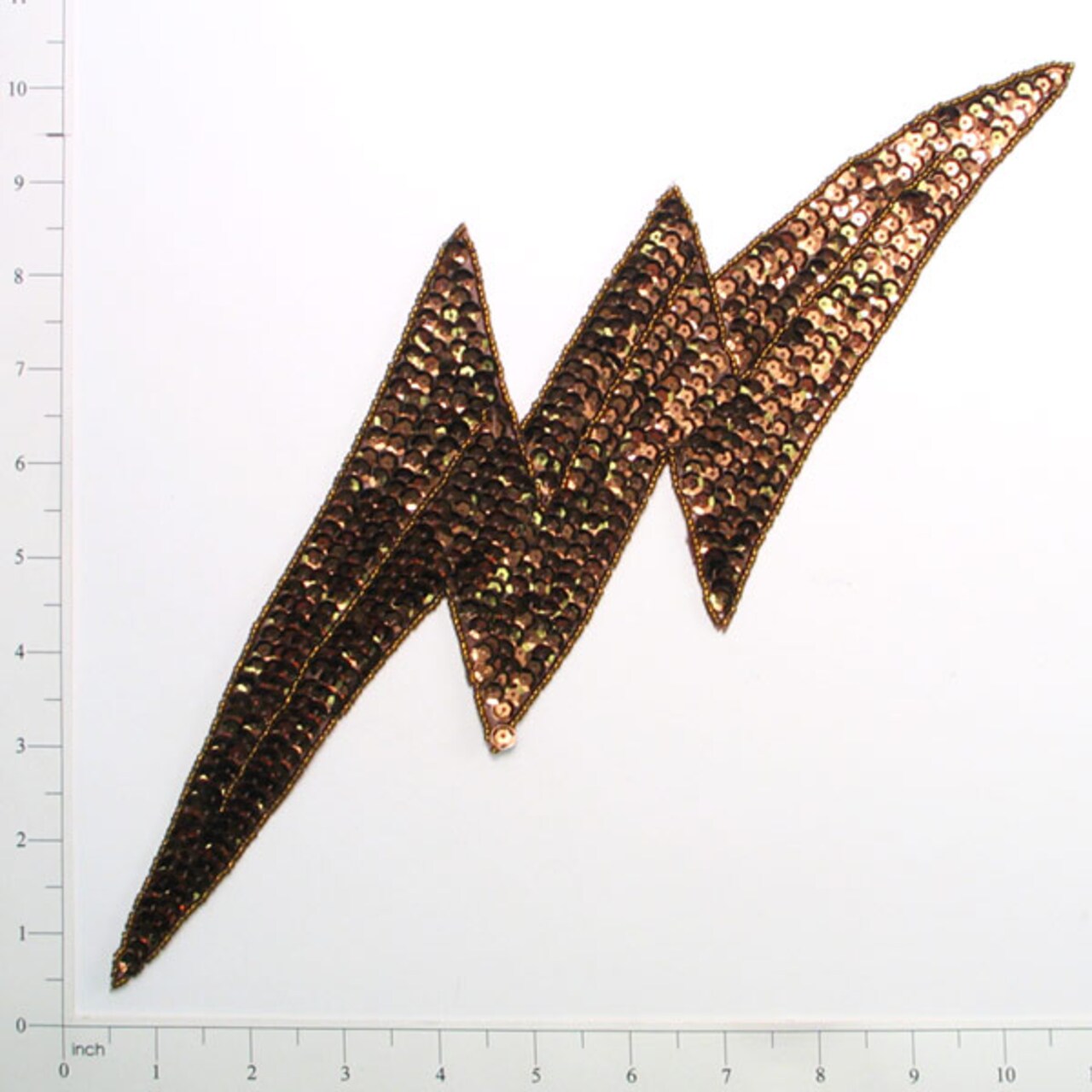 14 1/2" x 4 1/2" Lightning Bolt Sequin Applique/Patch - SM827L-04